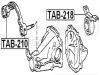 FEBEST TAB210 САЙЛЕНБЛОК ПОДУШКИ ДИФФЕРЕНЦИАЛА