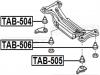 FEBEST TAB-505 Сайлентблок задней балки