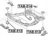FEBEST TAB-512 Сайлентблок подрамника