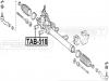 FEBEST TAB-518 Сайлентблок рулевой рейки