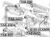 FEBEST TAB-537 САЙЛЕНБЛОК ЗАДНЕГО НИЖНЕГО РЫЧАГА