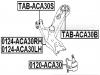FEBEST TABACA30S САЙЛЕНБЛОК ПЕРЕДНИЙ ПЕРЕДНЕГО РЫЧАГА (TOYOTA AURIS ZZE150/NZE151 2006- TOYOTA BLADE AZE154 2006- TOY