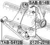 FEBEST TAB-S412S САЙЛЕНБЛОК ПЕРЕДНИЙ ПЕРЕДНЕГО РЫЧАГА