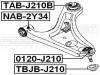 FEBEST TBJB-J210 Пыльник опоры шаровой нижнего рычага
