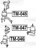 FEBEST TM-046 Подушка двигателя передняя