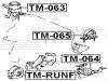 FEBEST TM-064 Подушка двигателя левая