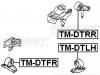 FEBEST TM-DTRR Подушка двигателя задняя