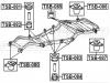 FEBEST TSB-084 Подушка подрамника