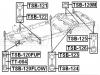 FEBEST TSB120FLOW ПОДУШКА ПОДРАМНИКА