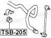 FEBEST TSB-205 Втулка переднего стабилизатора