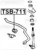 FEBEST TSB711 ВТУЛКА ЗАДНЕГО СТАБИЛИЗАТОРА D17 (TOYOTA COROLLA 2 EL45 4WD 1990-1994 TOYOTA CORSA/TERCEL EL45 4WD 1