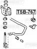 FEBEST TSB-767 Втулка заднего стабилизатора
