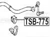 FEBEST TSB775 ВТУЛКА ПЕРЕДНЕГО СТАБИЛИЗАТОРА D25