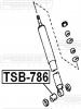 FEBEST TSB786 ВТУЛКА ЗАДНЕГО АМОРТИЗАТОРА