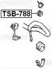 FEBEST TSB788 ВТУЛКА СТОЙКИ ПЕРЕДНЕГО СТАБИЛИЗАТОРА