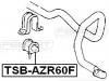FEBEST TSBAZR60F ВТУЛКА ПЕРЕДНЕГО СТАБИЛИЗАТОРА D25 (TOYOTA ISIS ANM15 4WD 2004- TOYOTA NOAH/VOXY AZR60 2001- TOYOTA