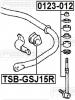 FEBEST TSB-GSJ15R Втулка заднего стабилизатора d19