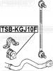 FEBEST TSB-KGJ10F Втулка переднего стабилизатора