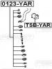 FEBEST TSB-YAR Втулка стабилизатора передняя