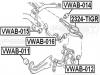 FEBEST VWAB016 VWAB-016_сайленблок задн.поперечн.тяги/ VW Golf V Plus (5M1) 04]