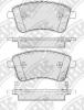 NIBK PN0703 Колодки тормозные дисковые