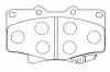 NIBK PN1242 колодка тормозная дисковая