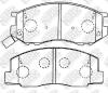 NIBK PN1328 колодка тормозная дисковая