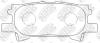 NIBK PN1498 КОЛОДКИ RR ТОРМОЗНЫЕ RX300/330/350 03-08