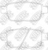 NIBK PN28004 Колодки тормозные дисковые