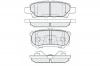 NIBK PN3502 КОЛОДКИ ТОРМОЗНЫЕ RR CS1 CU5W