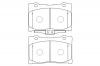 NIBK PN8801 Колодки тормозные HONDA Legend,Acura 01.05~01.08