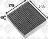 JS ASAKASHI AC3501C САЛОННЫЙ ФИЛЬТР УГОЛЬНЫЙ MITSUBISHI COLT Z3A 04-