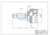 HDK FU-026A44 ШРУС внешн с кольцом ABS Subaru
