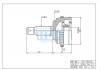 HDK HO-035A50 ШРУС внешн с кольцом ABS Honda