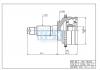HDK MA-018A44 ШРУС внешн с кольцом ABS Mazda