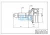 HDK MA041A44 ШРУС внешний ABS MA-41A44