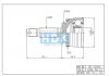HDK MI012A43 ШРУС внешний ABS