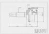 HDK NI-082A44 ШРУС внешн с кольцом ABS Nissan