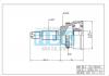 HDK SU030A43 ШРУС внешний ABS SU-30A43