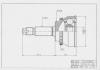 HDK TO087A48 ШРУС внешний ABS TO-87A48