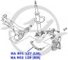 HANSE HA802128 Рычаг передней подвески, верхний, правый