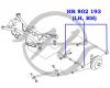 HANSE HR802193 Сайлентблок тяги
