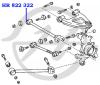 HANSE HR822322 Сайлентблок тяги TOYOTA CHASER (GX10,JZX10,LX100,SX100) 96-01, CHASER (GX90,JZX9,LX90,SX90) 92-9