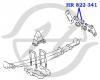 HANSE HR822341 Втулка рессоры зад., зад., верх. rhd