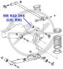 HANSE HR822364 Сайлентблок верхнего продольного рычага задней под