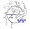 HANSE HR892192 Сайлентблок опоры зад. дифференциала