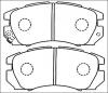 AKYOTO AKD1335 КОЛОДКИ ТОРМОЗНЫЕ ДИСКОВЫЕ ПЕРЕДНИЕ