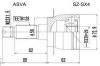 ASVA SZSX4 ШРУС НАРУЖНЫЙ 29x58x28
