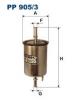 FILTRON PP905/3 Топливный фильтр