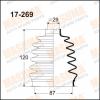 MASUMA 17,269 Привода пыльник Masuma 17-269  / #ZJ9# ,  #ZN18#